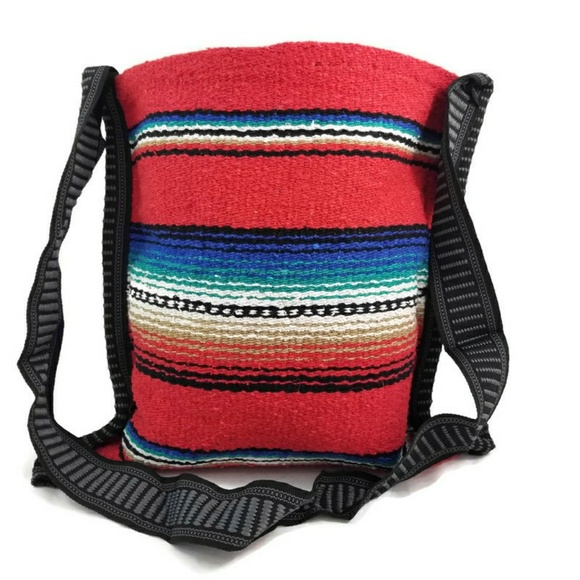 LAST ONE! El Paso Saddleblanket Red Serape Bag - Picture 2 of 4